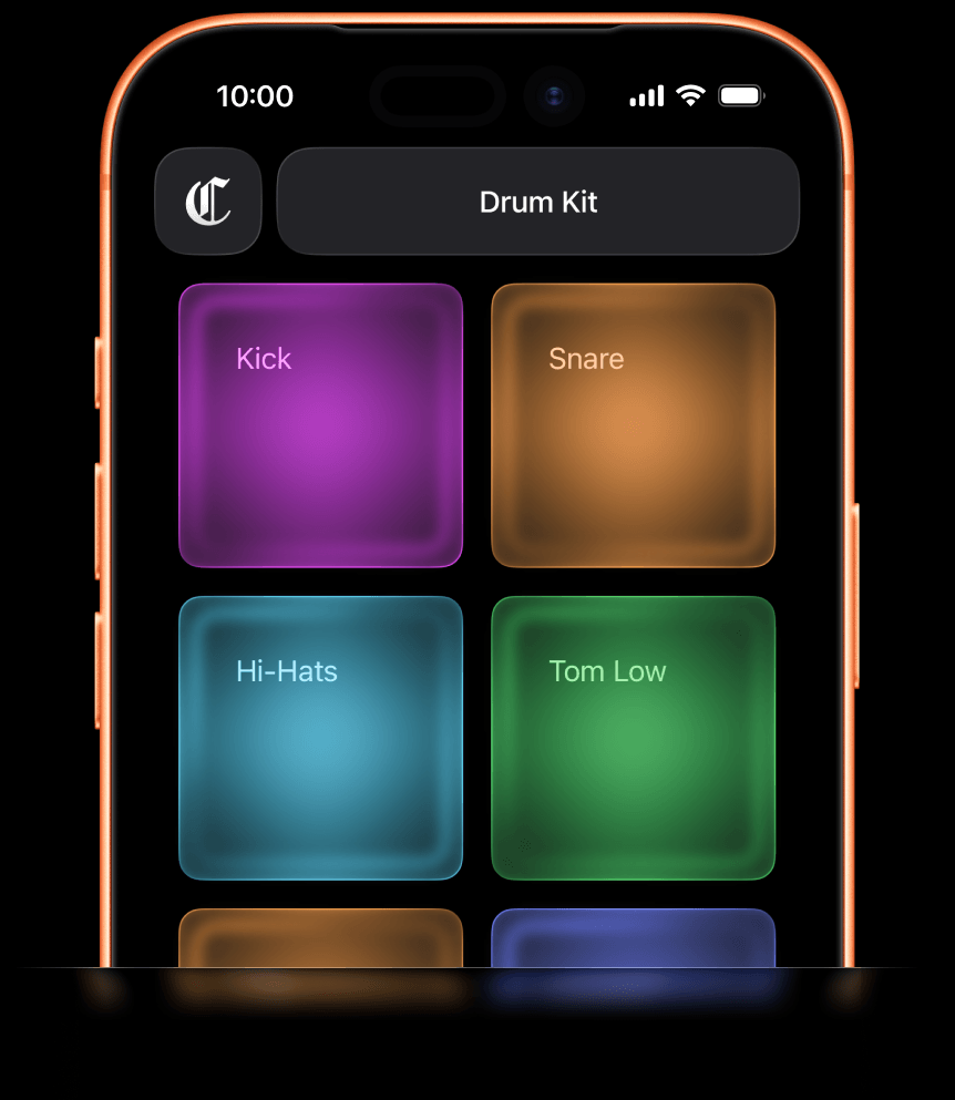 Cruz GR running on iPhone